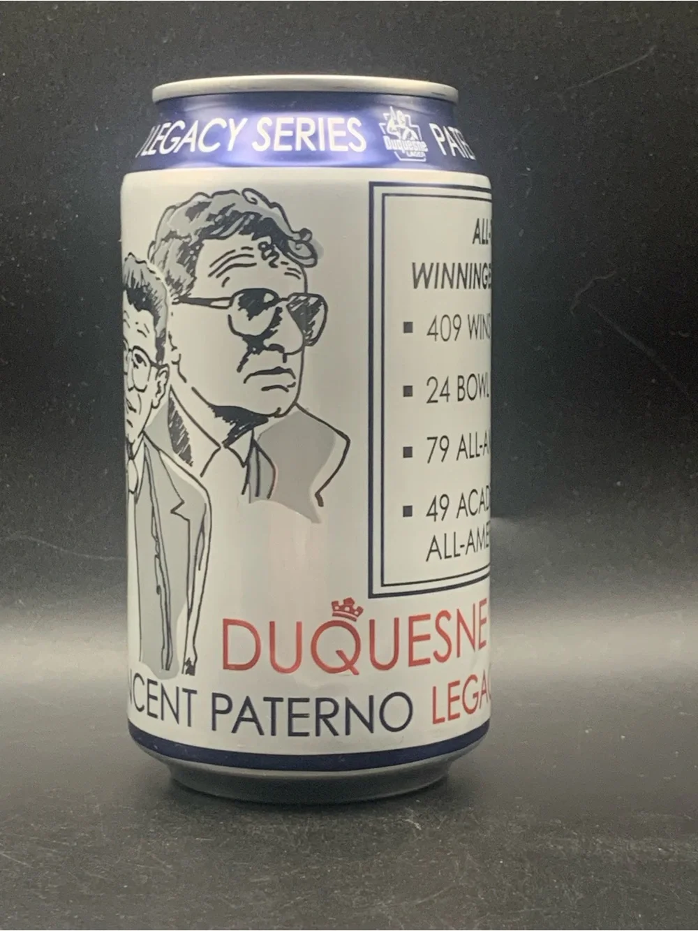 Vintage Beer Can Duquesne Lager Paterno Legacy Series Tab Empty Aluminum Can